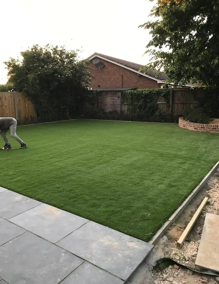 Artificial Grass Garden Installation